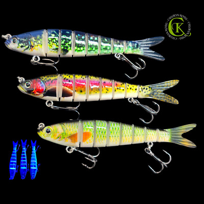 3x 13,5cm Wobbler Swimbait Twichbait Glider Jerkbait Hardbait Zander Hecht Pike