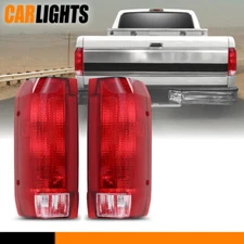 Pair Tail Light Bronco FO2801105 FO2800106 Fit For 90-96 Ford F150 F-250 F-350