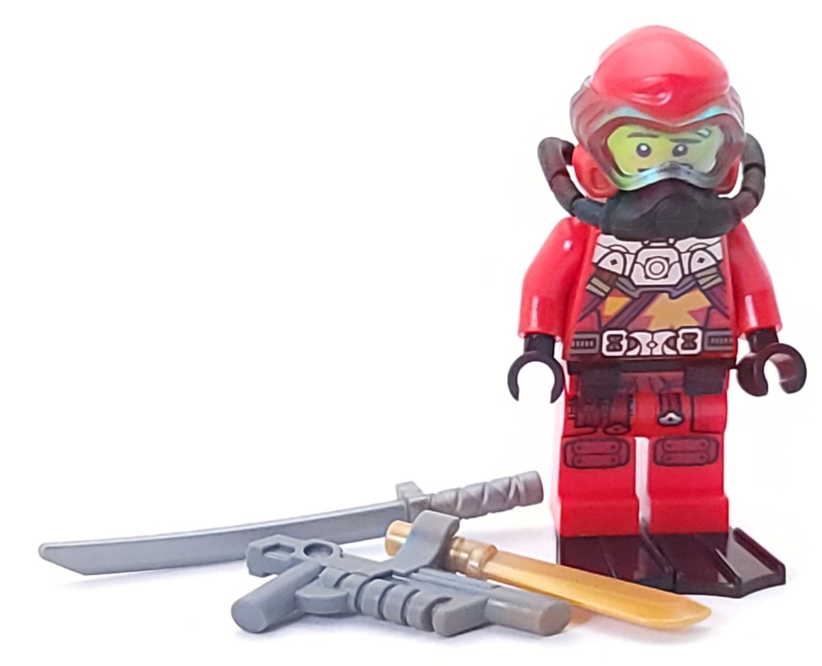 Lego Mini Figure Ninjago Seabound Kai in Scuba Gear from Set