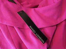 MAGGY LONDON GIANINA JUMPSUIT US WOMENS SIZE 10 ORCHID G4592M