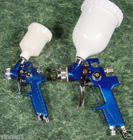 2pc. Hvlp Air Paint Spray Guns Full Size And Mini Tool 2pc. Hvlp Air Paint Spray Guns Full Size And Mini Tool