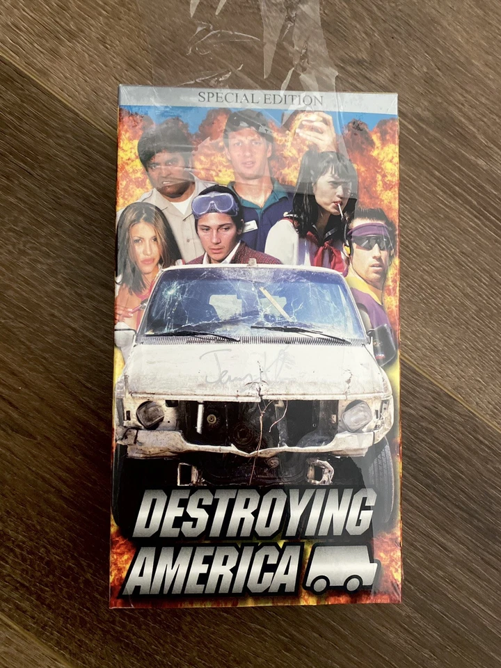 SIGNED Hook Ups “Destroying America” Skateboard Video VHS Vintage Jeremy Klein - Image 2 of 4