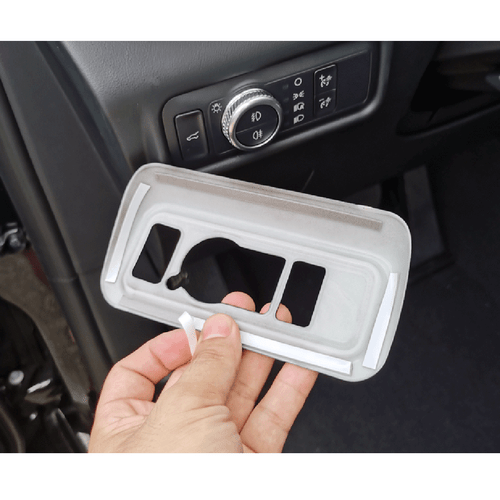Interruptor de faros color fibra de carbono cubierta decorativa apta para Ford Explorer 2020+ - Imagen 9 de 12