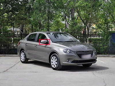 Conjunto de espejo retrovisor lateral 7 pines venta caliente derecho gris claro para Peugeot 301 13-19 Foto 2 de 2