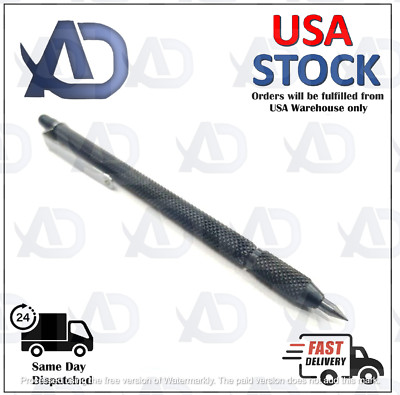 Carbide Pen Point Tipped Scribing Pen Tool Scriber Craft Tool-Knurled Body-USA