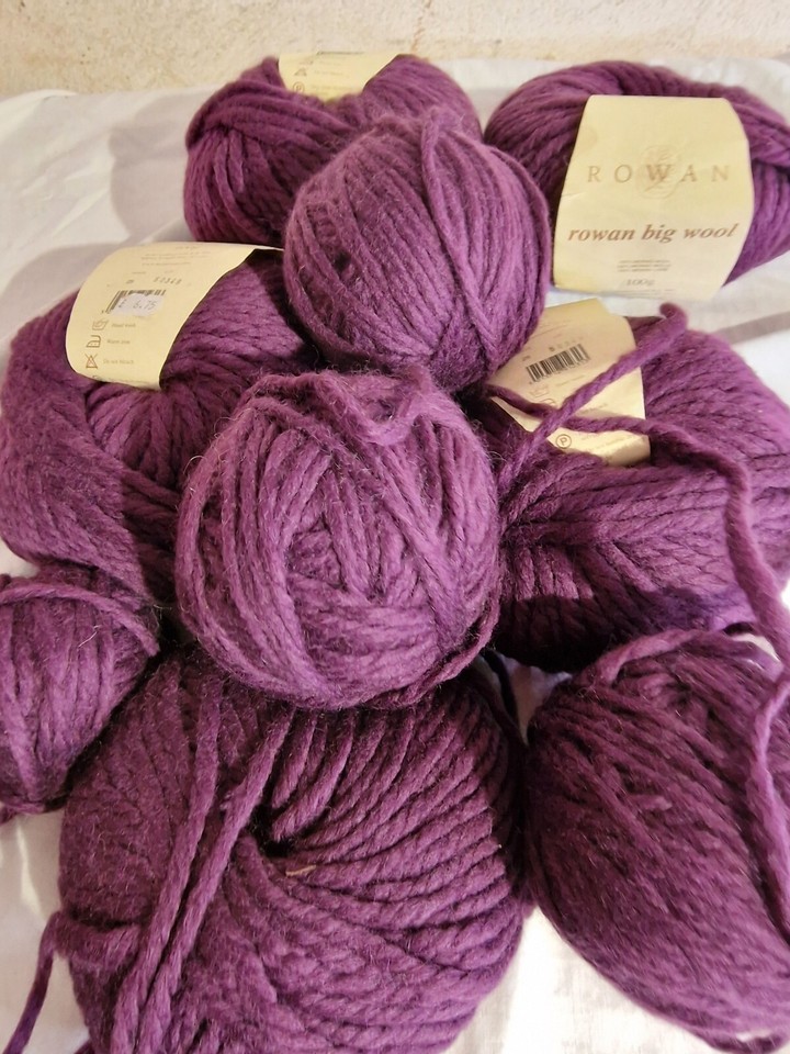 Rowan Big Wool Super Chunky Merino Wool Yarn Job lot At Least 800gr AS