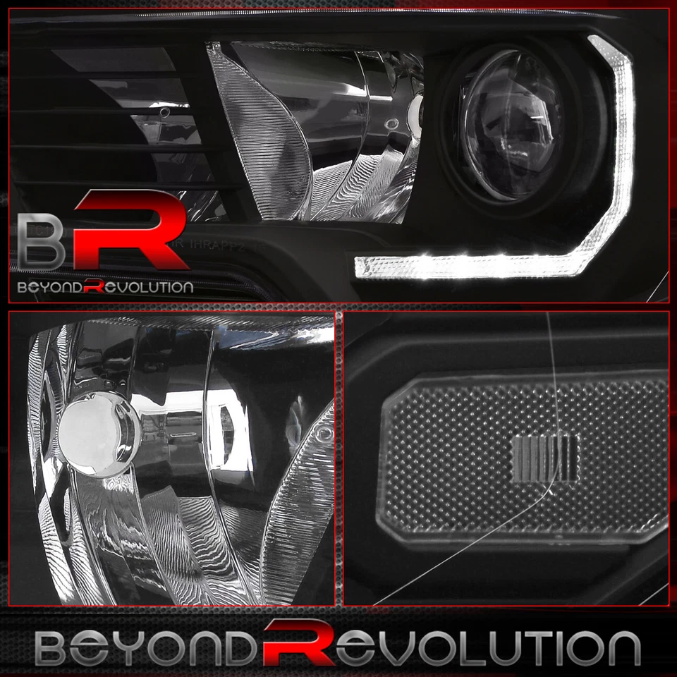For 2016-2023 Tacoma TRD Pro Black Projector Headlight Signal Lamp Pair LH+RH Foto 3 de 4