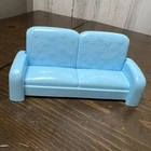 Blue Barbie Couch 2002 Talking Townhouse Fold Out Sofa Furniture Replacement