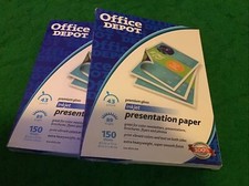 Office Depot Premium Color High Gloss Presentation Paper 8.5" X 11" 300 Sheets
