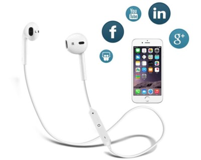 Kabellose Bluetooth Ohrhörer Kopfhörer Sport für Nokia LG iPhone 7 8 X Samsung