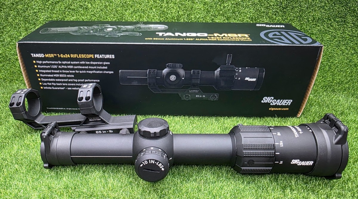 SIG SAUER TANGO-MSR sfp bdc6 レティクル 実物 SIG SAUER TANGO-MSR LPVO ライフルスコープ (1-6X24MM