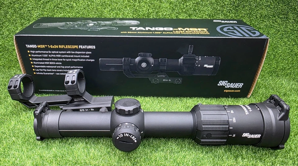 Sig TANGO-MSR 1-6x24mm Scope w/ SFP Illuminated Red MSR BDC6 Reticle SOT61000