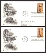 US FDC SC# 1437, San Juan, Puerto Rico, with and without address (A/2)