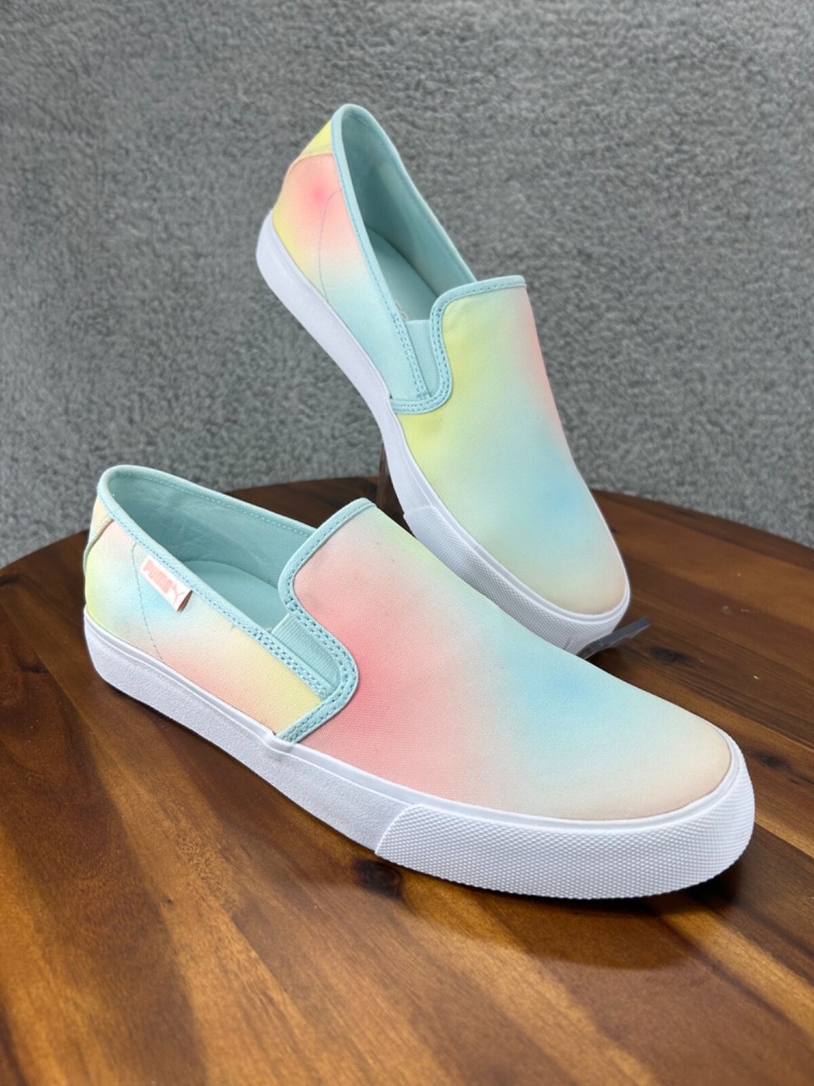 Puma Women's Bari Soft Foam Slip On Sneaker Size 11 Casual Shoes Pink Blue  | eBay