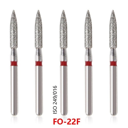 5 pcs Zahnarzt Diamant Bohrer Schleif Fräs Präparation Dental High speed Turbine - Bild 366 von 757
