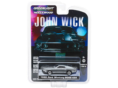 1969 Ford Mustang Boss 429 Gray/Black John Wick Hollywood Release