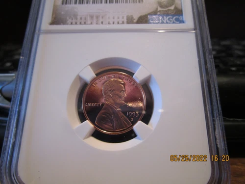 1993 S NGC Red Ultra Cameo Lincon Cent  Proof +++++ 69