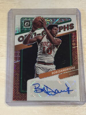 2021-22 Panini Donruss Optic Opti-Graphs Choice Prizm Bob Dandridge Auto HOF Sh