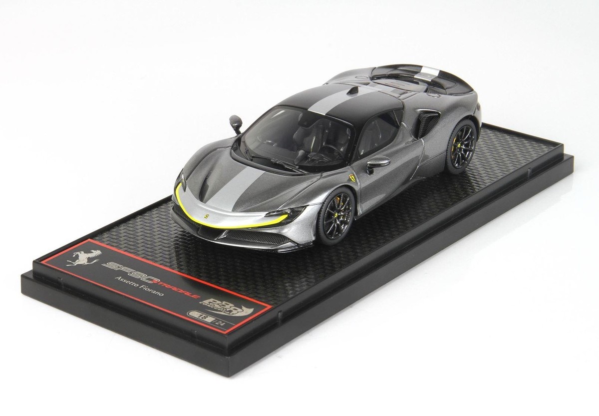 1:43 BBR Ferrari Sf90 Stradale Pack Fiorano Grigio Ferro Met