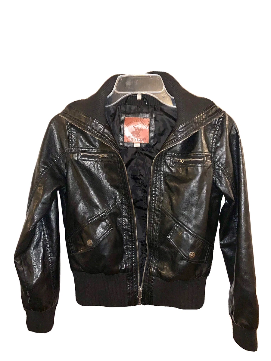 Beverly hills polo club leather jacket sale