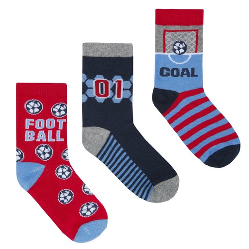 Boys 3 Pack of Novelty Hobby Design Socks Gaming Football Kids Cothing - Picture 7 of 11