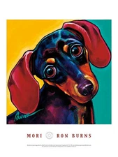 DACHSHUND DOG ART PRINT POSTER - Mori by Ron Burns 18x24
