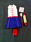 1963 Vintage Mattel Barbie Skipper #1912 Cookie Time Outfit W/ Accessories
