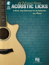 101 Must-Know Acoustic Licks for Guitar Easy Lesson Learn to Play Tab Book Audio
