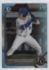 2022 Bowman Draft Chrome Sky Blue Refractor Hayden Dunhurst #BDC-44 2y0