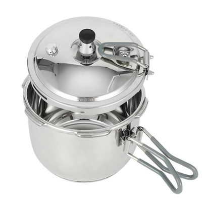 #ad Portable Camping Pressure Cooker 1.8 Qt Capacity 304 Stainless Steel Folda... $70.46