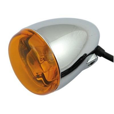 Blinklicht CHRIS PRODUCTS Chrom Mit Amberfarbener Linse