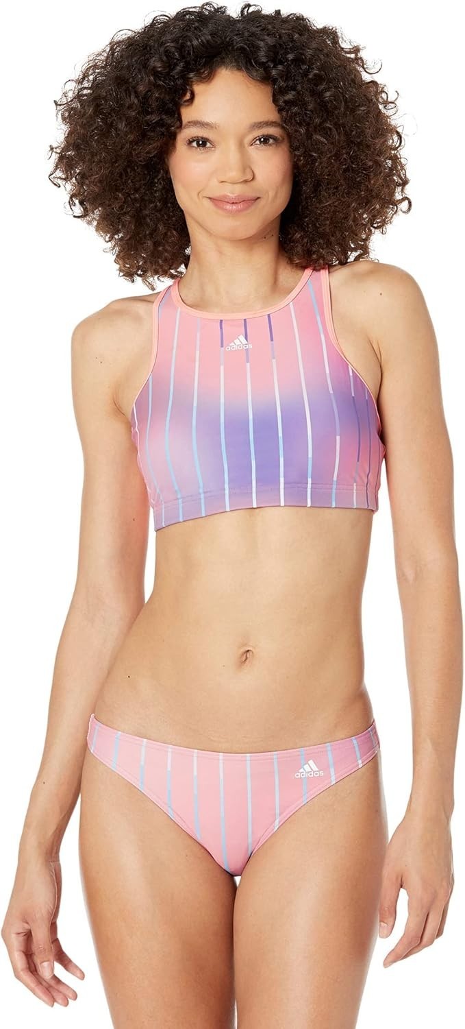 adidas Women's Standard Melbourne Printed Bikini Swim Set L101342 Size XL