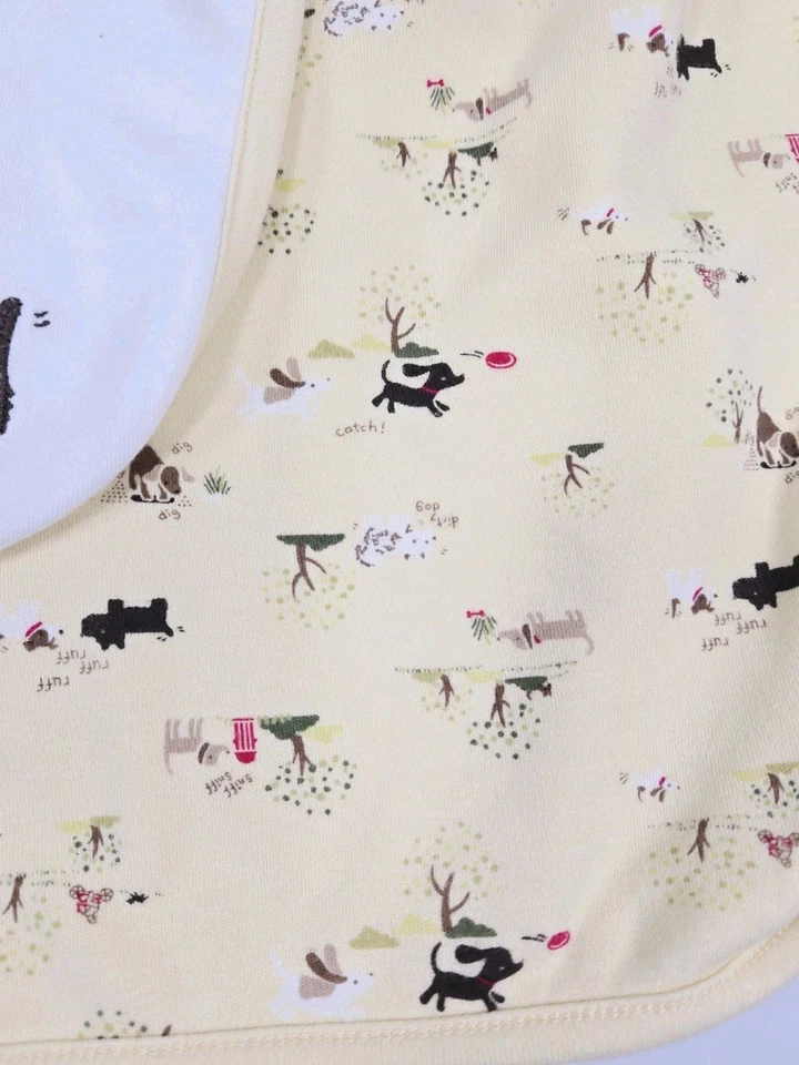 Gymboree Dog Park Primavera 2007 Amarelo Ruff Ruff Cobertor de Bebê Scottie Puppy Ball - Imagem 2 de 4