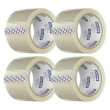 ULINE S-1893 Industrial Plus Tape - 2.6 Mil, 3" x 55 yds, Clear Pack of 4 