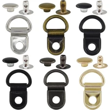 60sets 6 Colors Shoelace Hooks Metal D-Ring Eyelet Buckles, Rivets, Boots Repair