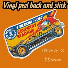 Coventry Stadium F1 Stockcar Racing Retro Motorsport Vinyl Sticker 1980s rally