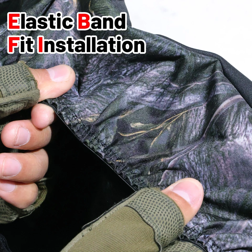 Fundas de asiento para Kawasaki Mule 4010 4000 3000 3010 2001-2025 camuflaje UTV cubierta 1680D Foto 3 de 4