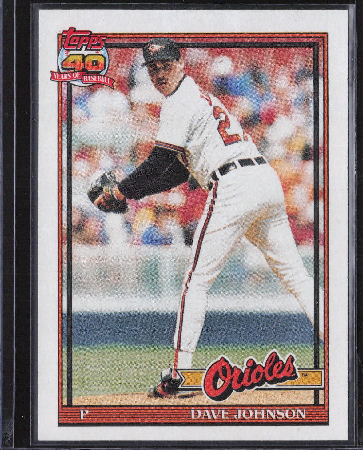 Dave Johnson 1991 Topps #163b Baltimore Orioles