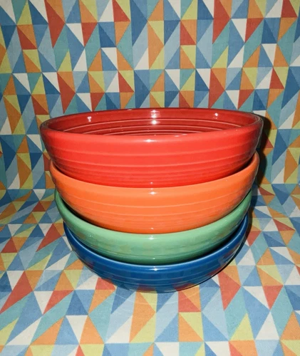 NEW FIESTA set of 4 BISTRO BOWLS medium 38 oz FIESTAWARE FREE SHIPPING