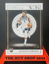 Anthony Edwards 2020-21 Noir Association Edition Rookie Silver Prizm /99! #148