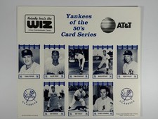 1992 The Wiz/AT&T Yankees of The 50's Complete Set - MINT - Mickey Mantle