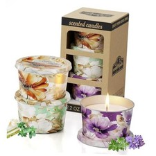 3 Pack Scented Candles-Lavender  Thyme, Vanilla Cake, Jasmine  Musk 