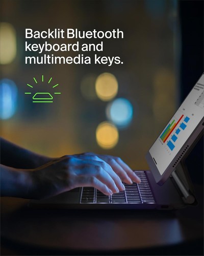 Funda Teclado Belkin Pro iPad con Soporte Magnético, Bluetooth Retroiluminado... - Imagen 4 de 7