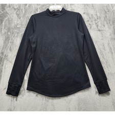 ClimateRight by Cuddl Duds Top Womens M Black Mock Neck Base Layer Thermal