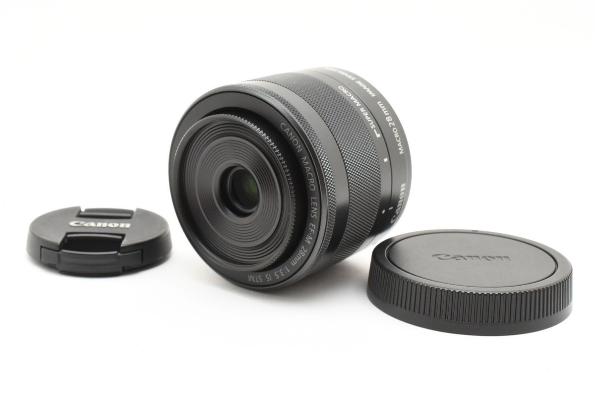 Canon EF-M 28mm f/3.5 Macro IS STM Lens Black with Cap From