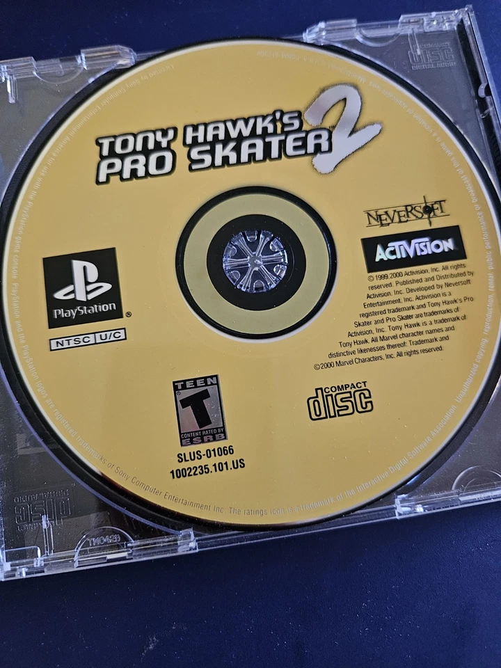 Tony Hawk's Pro Skater 2 PS1 Playstation One videogame na caixa completo na caixa com - Imagem 4 de 4