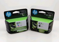 New Genuine OEM HP 67XL Black 67XL Tri-color Ink Bulk Packaging FREE SHIPPING
