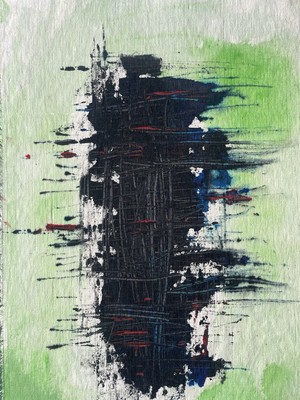 Wols Alfred Otto Wolfgang Kunst Original Gemälde Grün Deutsche Abstrakte Kunst B59