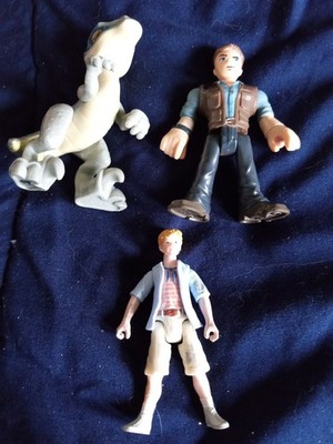 Jurassic Park Figure Lot Legacy TIM MURPHY Imaginex Raptor With Owen