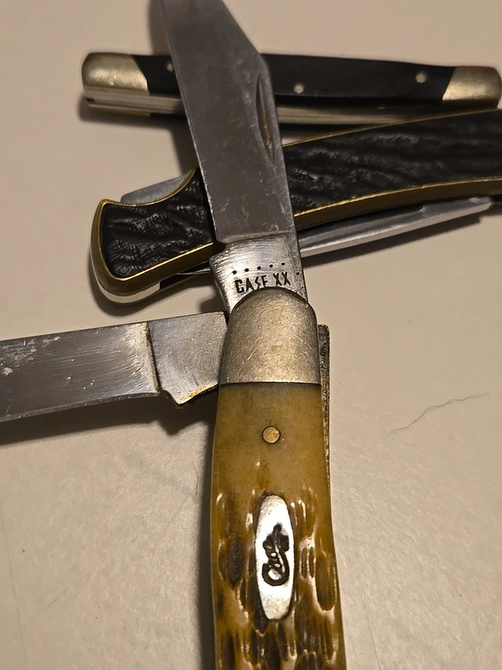 Винтажный нож Case 6347 SS с янтарной костью - Изображение 4 из 4